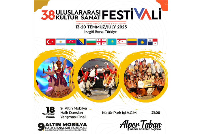 İnegöl Belediyesi 38. Uluslararası Kültür Sanat Festivali 9. Altın Mobilya Halk Dansları Yarışması Finali