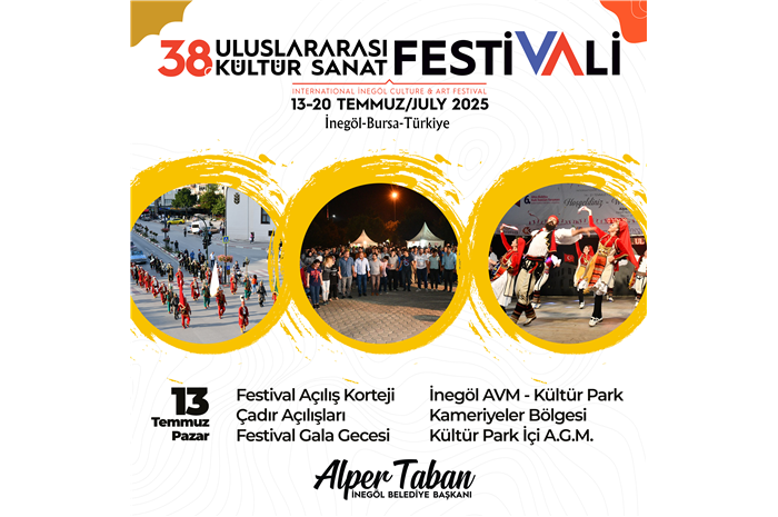 İnegöl Belediyesi 38. Uluslararası Kültür Sanat Festivali Açılış Korteji ve Gala