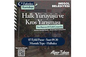 Zaferden Kurtuluşa Halk Yürüyüşü ve Kross Yarışması