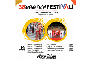 İnegöl Belediyesi 38. Uluslararası Kültür Sanat Festivali Dış Parklar ve Yerel Dernekler Halk Dansları Gösterileri