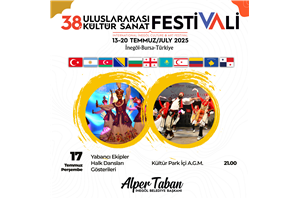 İnegöl Belediyesi 38. Uluslararası Kültür Sanat Festivali Yabancı Ekipler Halk Dansları Gösterileri