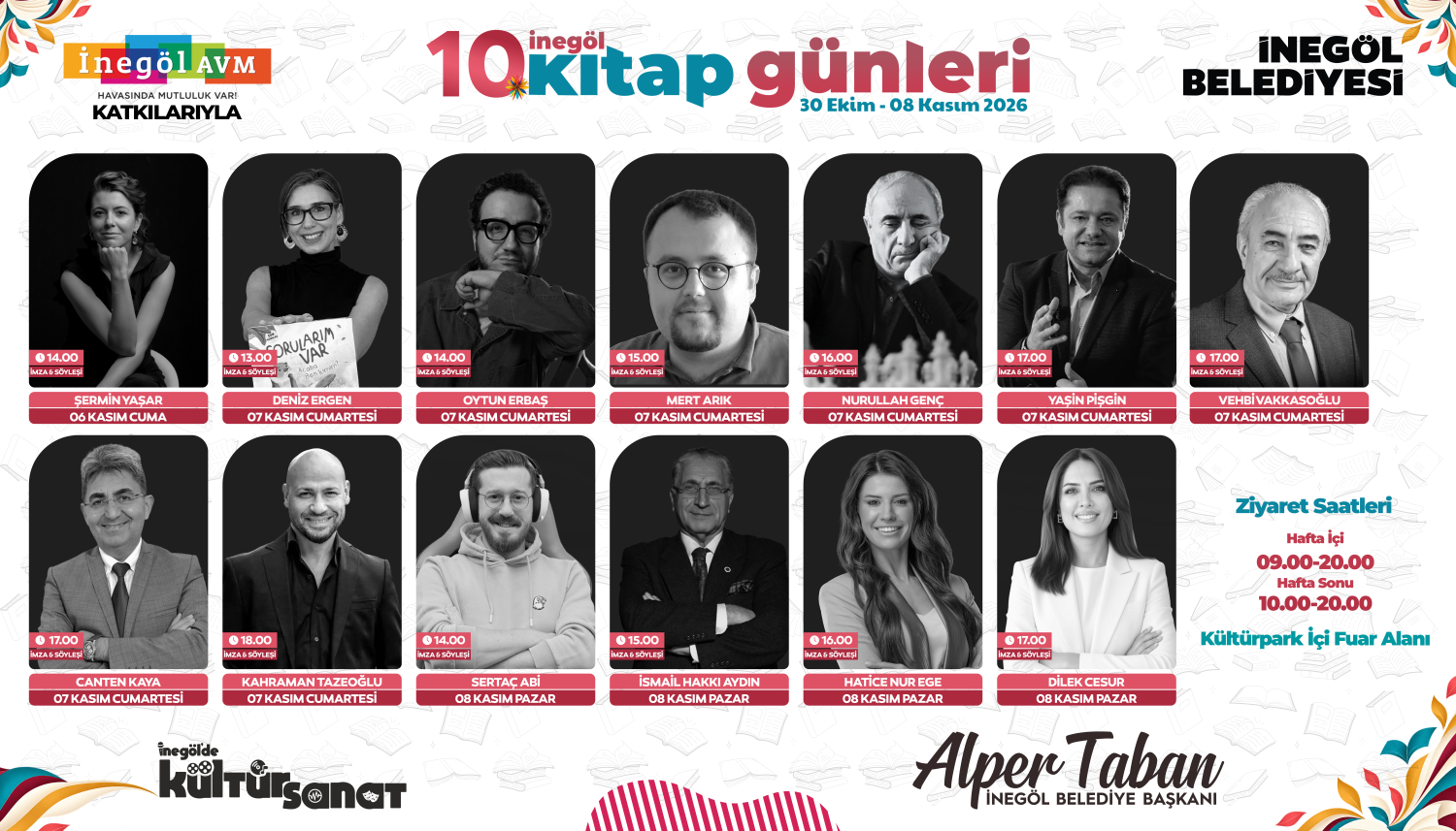 İnegöl Belediyesi 10. Kitap Günleri 06-07-08 Kasım